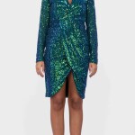 short sequins dress