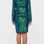 short sequins dress